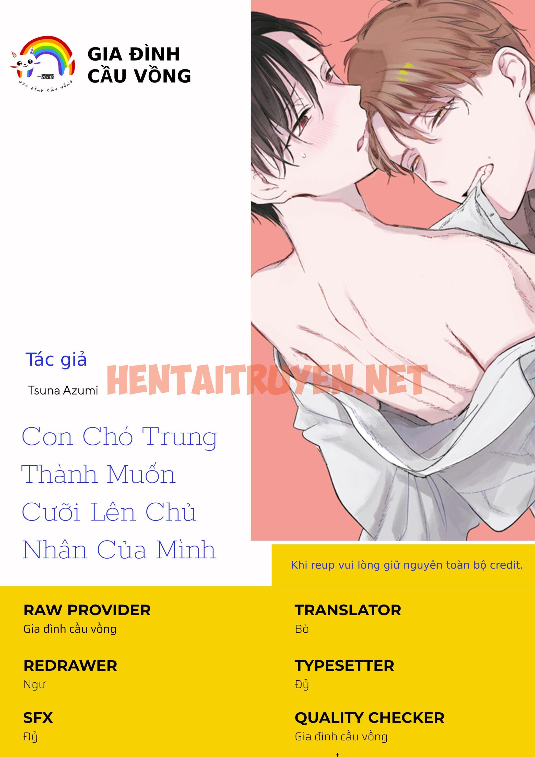 Xem ảnh Con Chó Trung Thành Muốn Cưỡi Lên Chủ Nhân Của Mình - Chap 5 - img_002_1672130260 - HentaiTruyenVN.net