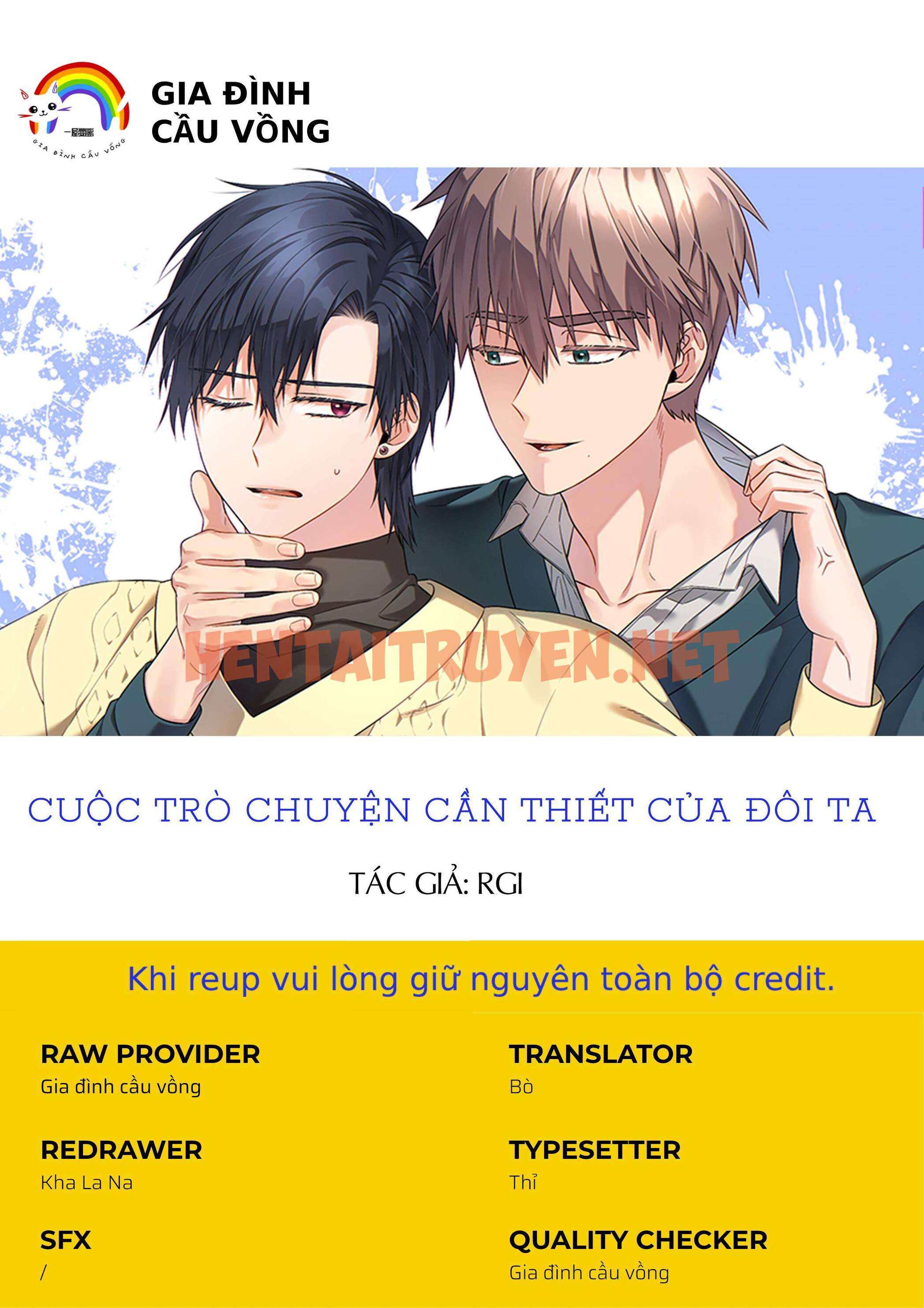 Xem ảnh Cuộc Trò Chuyện Cần Thiết Của Đôi Ta - Chap 2 - img_001_1705681275 - HentaiTruyenVN.net