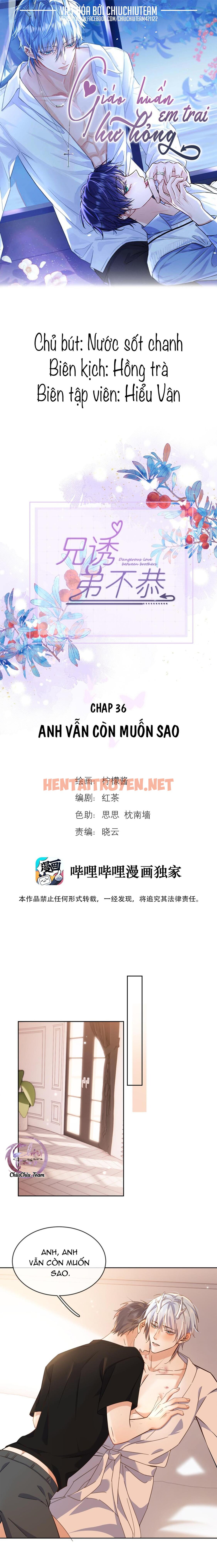 Xem ảnh Giáo Huấn Em Trai Hư Hỏng - Chap 36 - img_002_1702316468 - HentaiTruyen.net