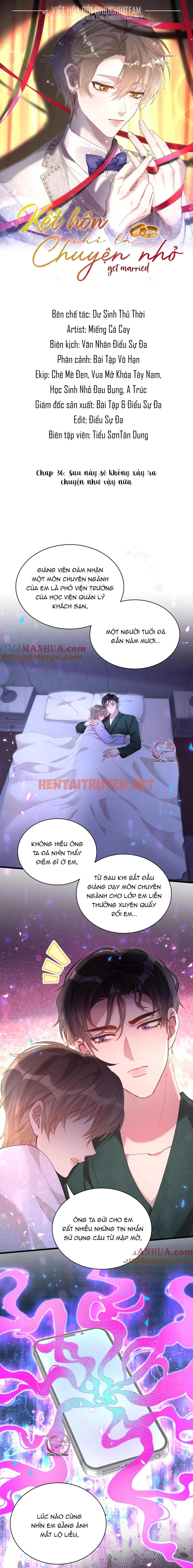 Xem ảnh Kết Hôn Là Chuyện Nhỏ - Chap 36 - img_002_1688383050 - HentaiTruyenVN.net