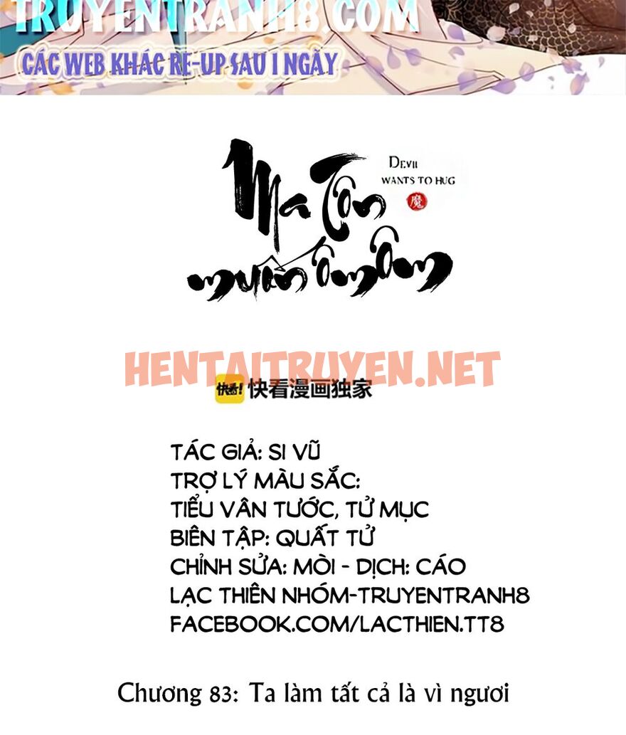 Xem ảnh Ma Tôn Muốn Ôm Ôm - Chap 83 - img_003_1630865103 - TruyenVN.APP