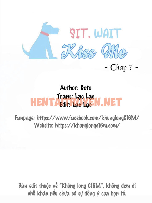 Xem ảnh Sit, Wait, Kiss Me - Chap 7 - img_002_1667986362 - HentaiTruyen.net