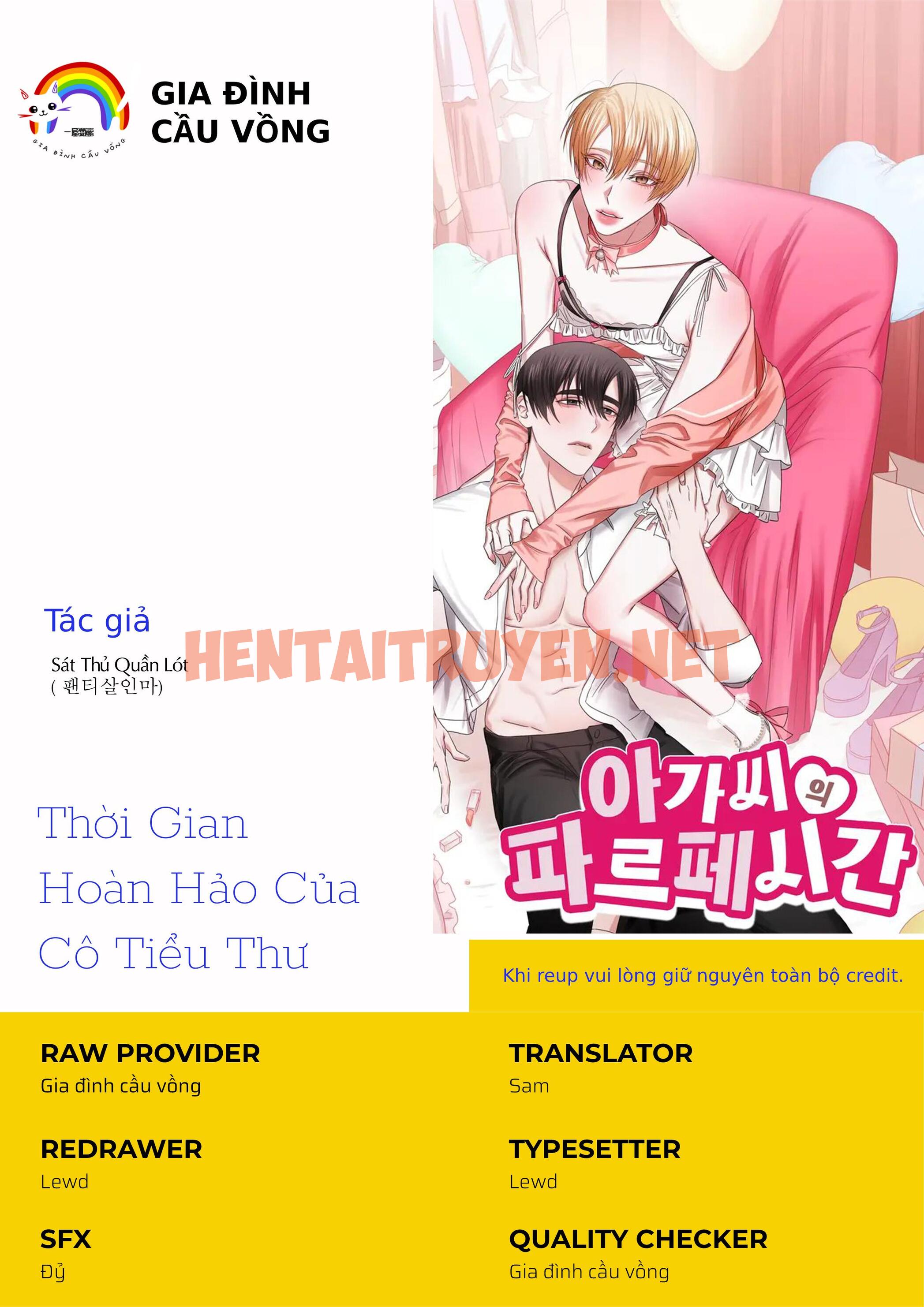 Xem ảnh Thời Gian Hoàn Hảo Của Cô Tiểu Thư - Chap 1 - img_002_1674652722 - HentaiTruyen.net